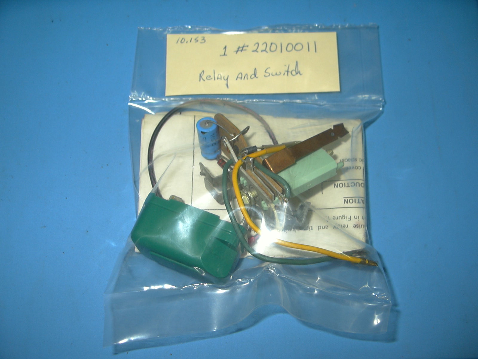 1976 - 1979 GM Windshield Wiper Relay and Switch NOS # 22010011 package