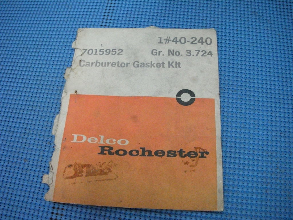 1955 - 1969 Chevrolet Carburetor Gasket Kit NOS # 7015952