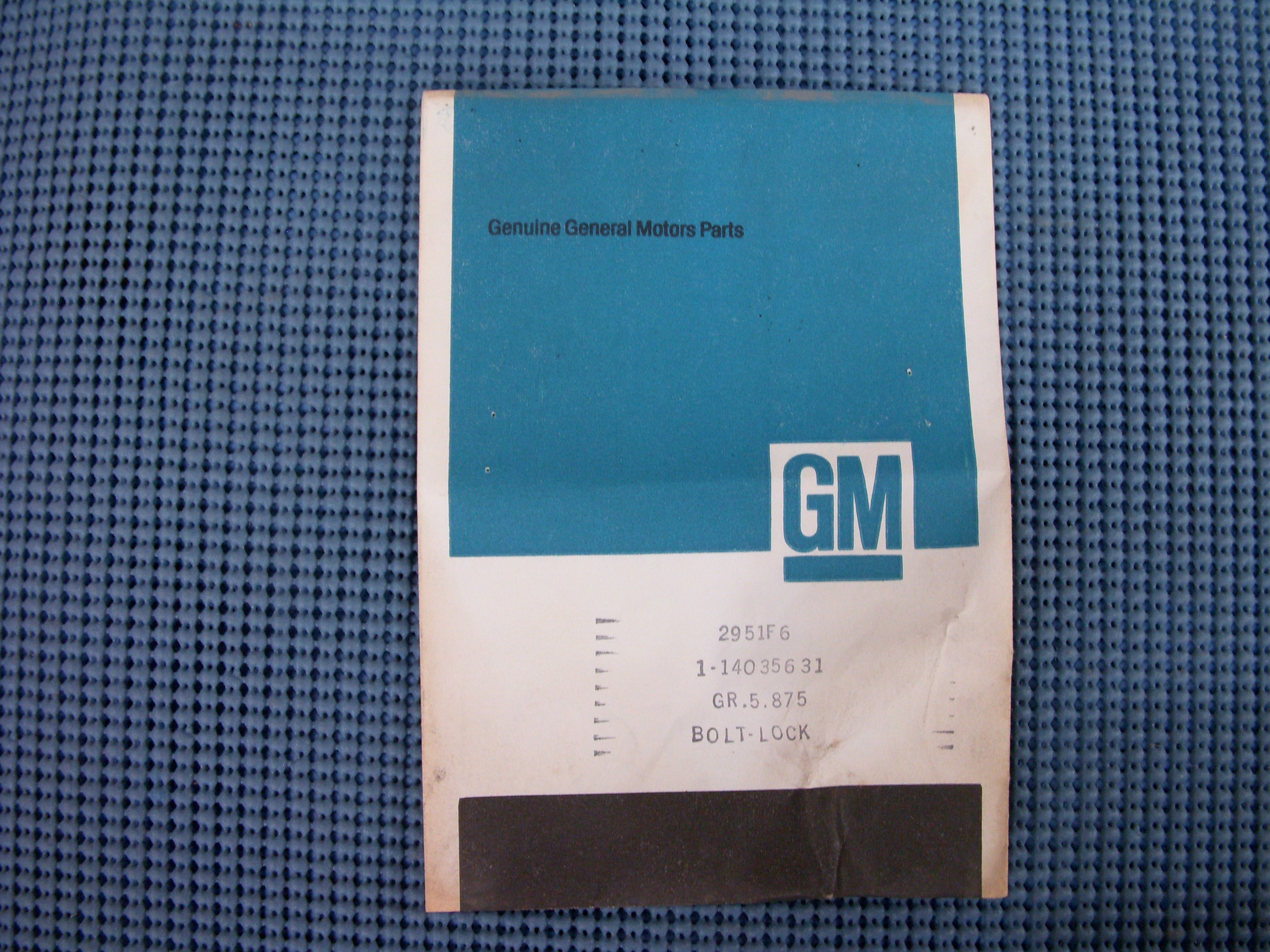 1982 - 1986 GM Wheel Cover Lock Bolt NOS # 14035631