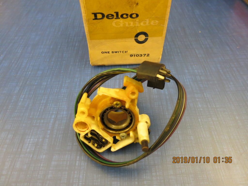 1963 - 1964 NOS Turn Signal Switch with Wiring and Bearing GM # 910372